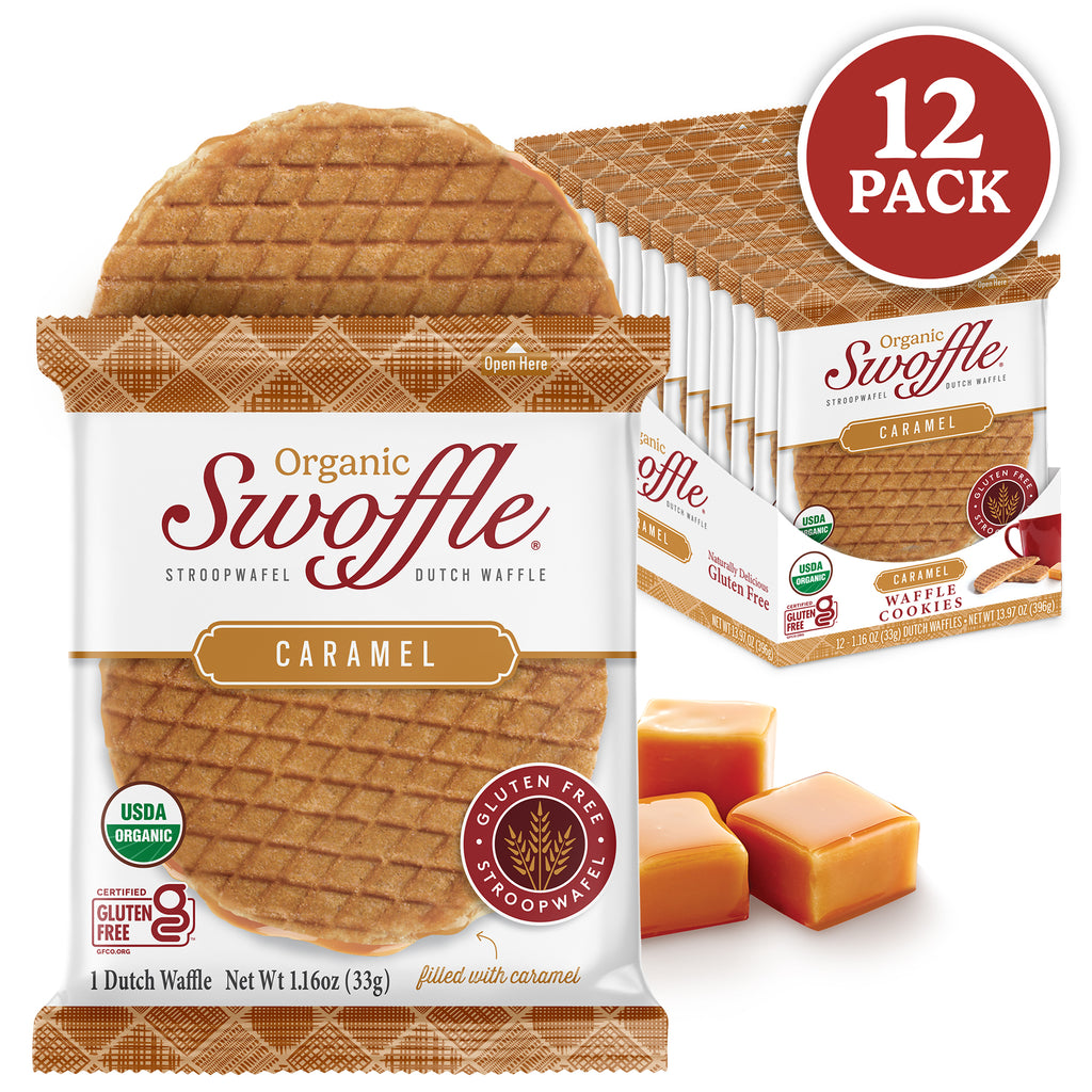 12 Pack | Organic Caramel Swoffle